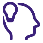 Head and light icon