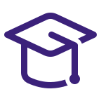 Graduation hat icon