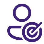 Person and goal icon