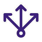 3 arrows icon